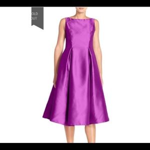 Mikado Fit N Flare Midi Dress 14P